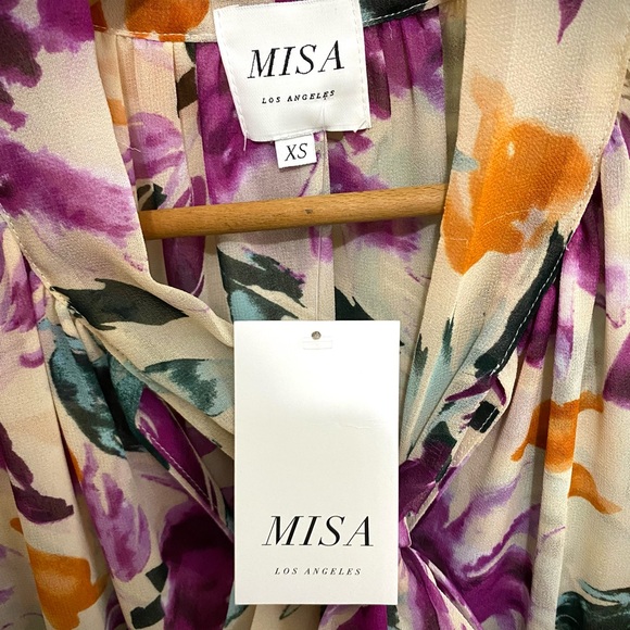 NWT MISA Los Angeles | Jolene Floral Print Mini-Dress | Size XS - Picture 2 of 9